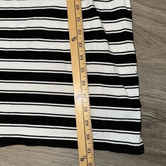 Croft & Barrow Black & White Striped Hooded Zip-Up Vest XXL - Picture 8 of 8